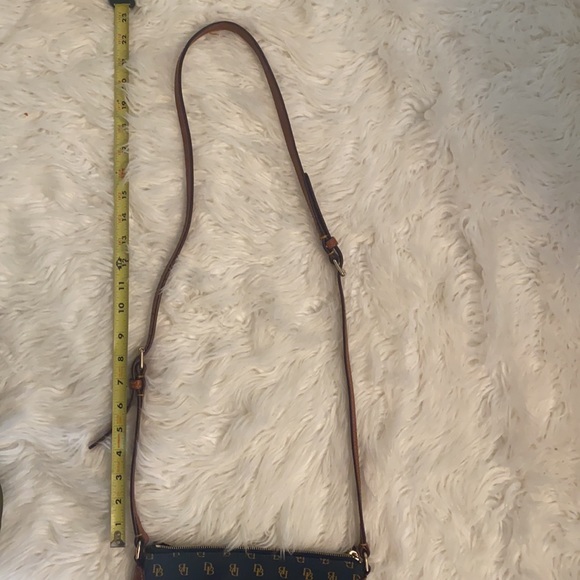 EUC Dooney & Bourke navy initial over shoulder satchel - Picture 16 of 16